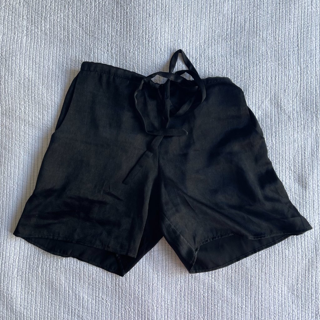 Alexis Black Drawstring Shorts With Pockets